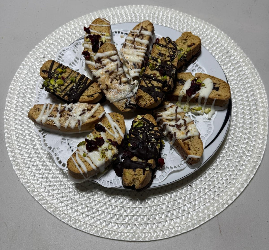 Loaded Biscotti - Plain & Dipped - Four Flavors (GF)