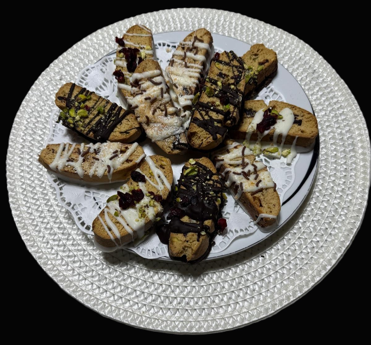 Loaded Biscotti - Plain & Dipped - Four Flavors (GF)