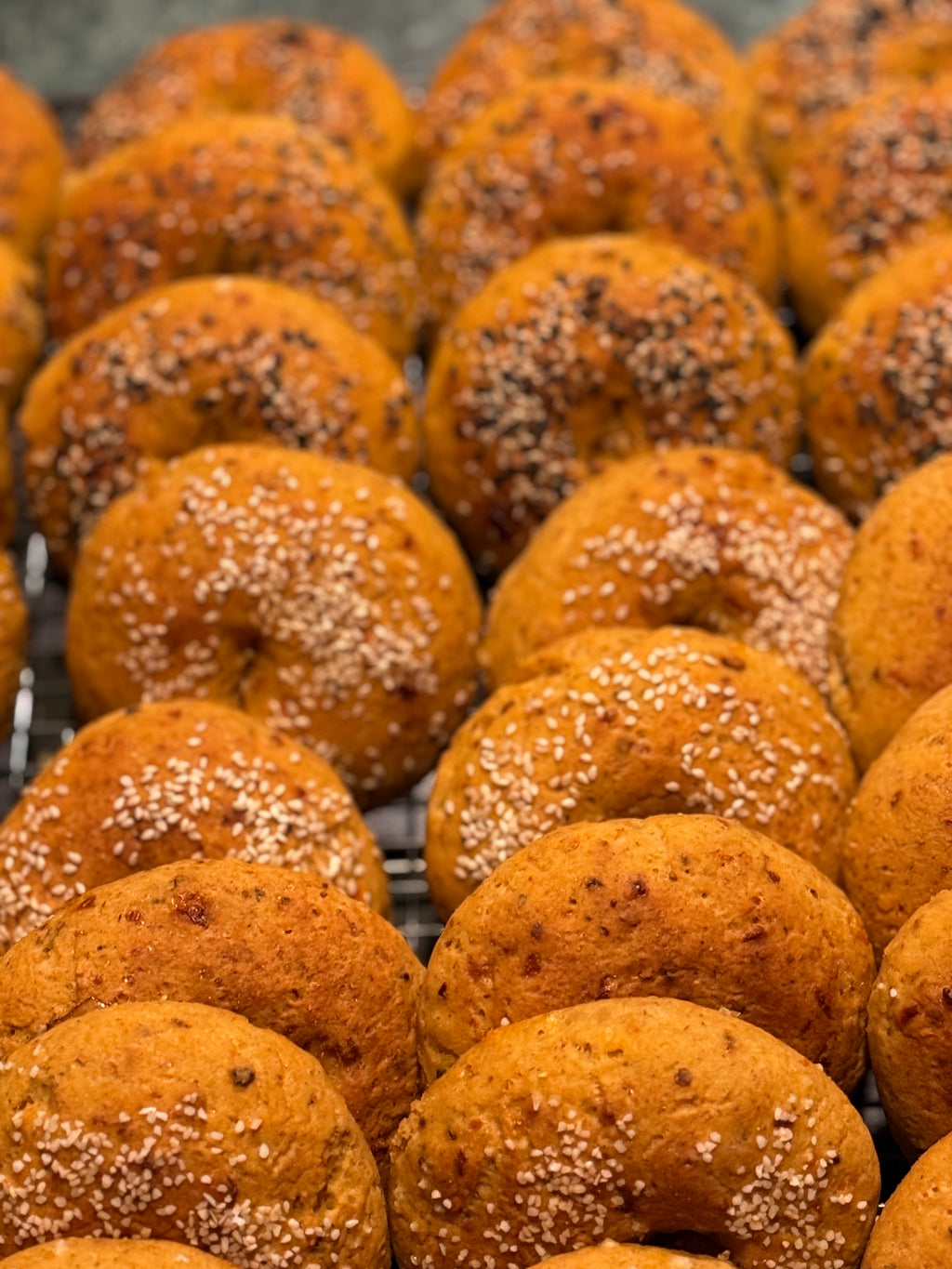 Spicy Cheesy Bagels - Multiple Toppings (GF)
