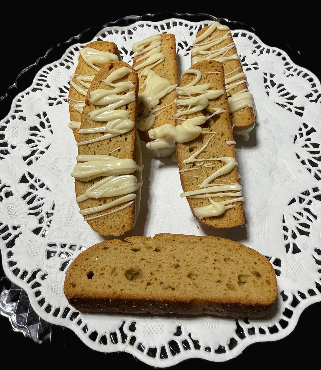Vegan Biscotti - Plain and Dipped (GF, V)